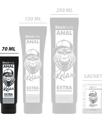 BLACK HOLE - GEL DILATADOR ANAL À BASE DE ÁGUA 70 ML
