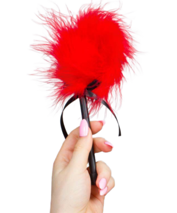 SECRETPLAY - ESPANADOR MARABOU VERMELHO