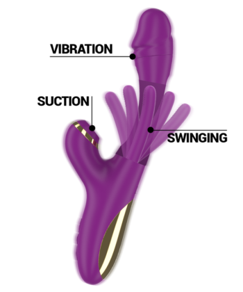Visão alternativa de INTENSE - ATENEO VIBRADOR MULTIFUNÇÕES RECARREGÁVEL 7 VIBRAÇÕES COM LÍNGUA OSCILANTE E SUCÇÃO ROXA