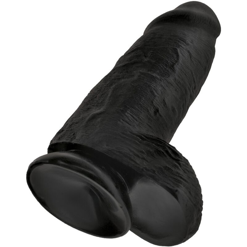 KING COCK - PÊNIS GORDINHO REALISTA 23 CM PRETO - Image 2