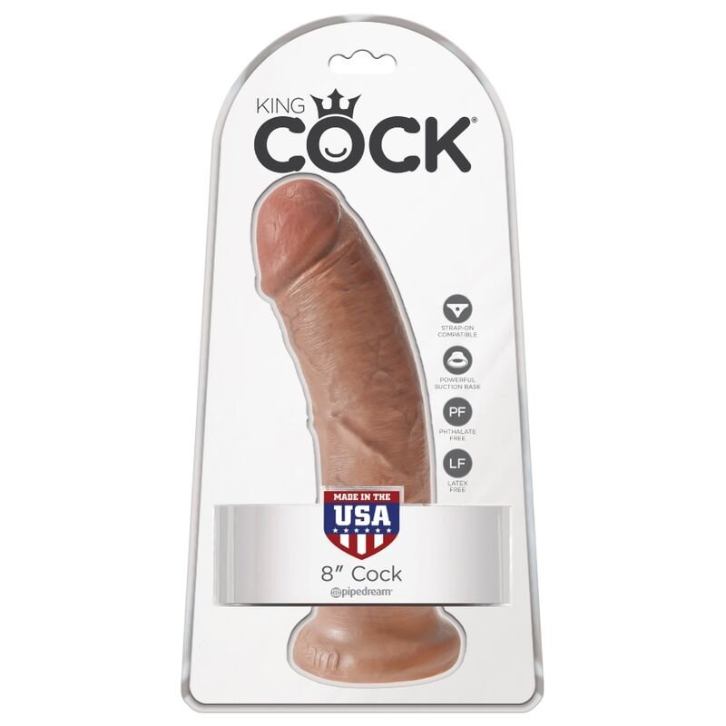 KING COCK - PÊNIS REALÍSTICO 19.5 CM CARAMELO - Image 5