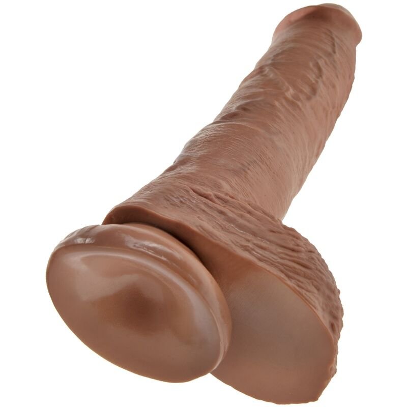 KING COCK - PÊNIS REALÍSTICO COM BOLAS 19.8 CM CARAMELO - Image 4