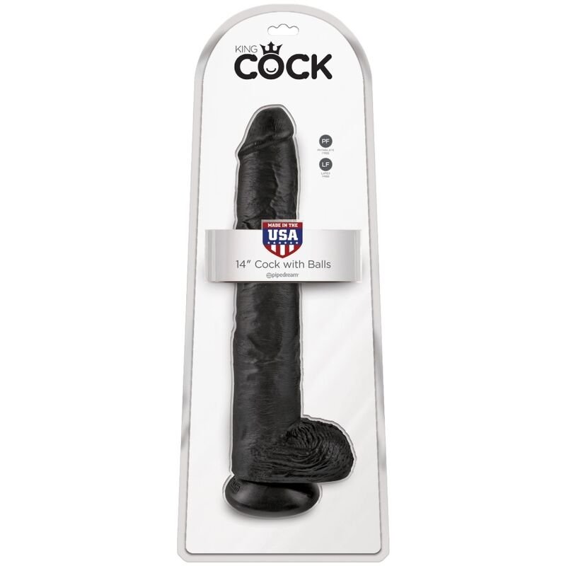 KING COCK - PÊNIS REALÍSTICO COM BOLAS 30.5 CM PRETO - Image 5