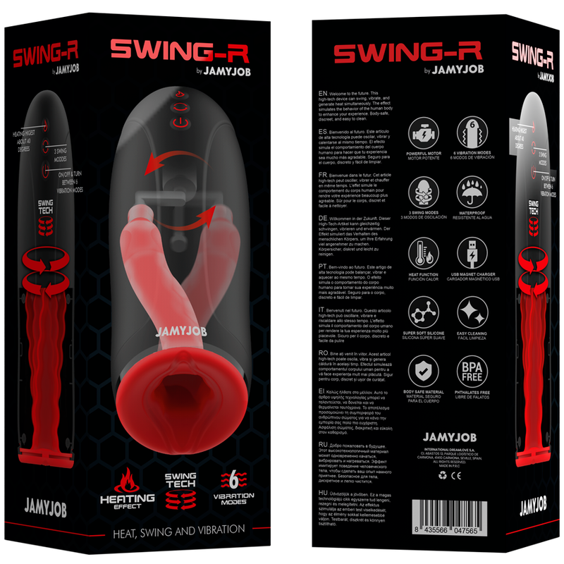 JAMYJOB - EFEITO DE AQUECIMENTO SWING-R, TECNOLOGIA DE SWING E MASTURBADOR DE VIBRAÇÃO - Imagem 3