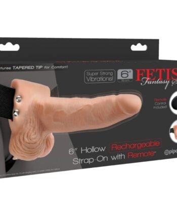 Visão alternativa de FETISH FANTASY SERIES - ARNÊS AJUSTVEL COM CONTROLE REMOTO PÊNIS REALISTA COM TESTÍCULOS RECARREGVEIS E VIBRADOR 15 CM