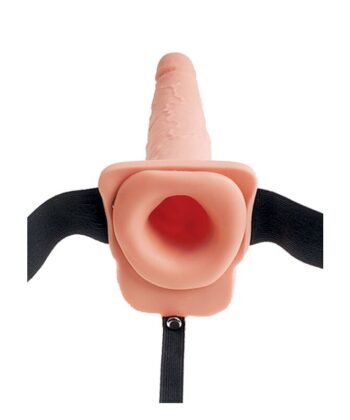 Visão alternativa de FETISH FANTASY SERIES - ARNÊS AJUSTVEL PÉNIS REALÍSTICO COM BOLAS SQUIRTING 19 CM