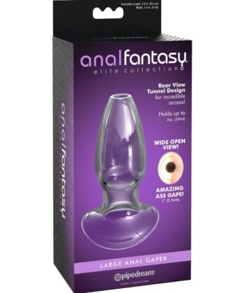 ANAL FANTASY ELITE COLLECTION -DILATOR DE CRISTAL ANAL GAPER TAMANHO M