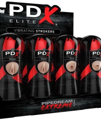 PDX ELITE - CONJUNTO STROKER 12 UNIDADES: 6X VAGINA, 3X ANO, 3X BOCA