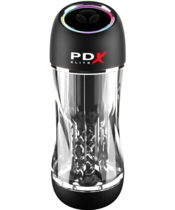 PDX ELITE - VIBRADOR STROKER VIEWTUBE PRO TRANSPARENTE