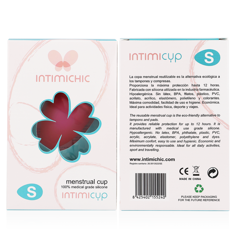 INTIMICHIC - COPO MENSTRUAL GRAU MÉDICO SILICONE - TAMANHO S - Image 5