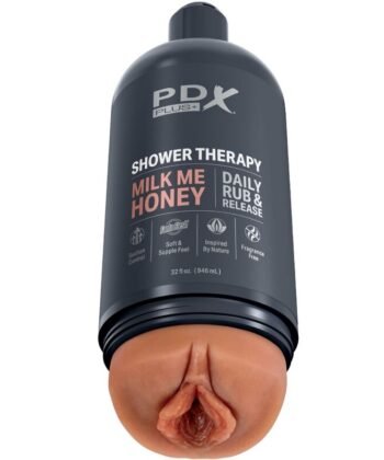 PDX PLUS - STROKER MASTURBADOR DISCRETO DESIGN DE GARRAFA MILK ME HONEY CANDY SHAMPOO