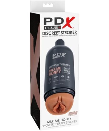 PDX PLUS - STROKER MASTURBADOR DISCRETO DESIGN DE GARRAFA MILK ME HONEY CANDY SHAMPOO - Imagem 3