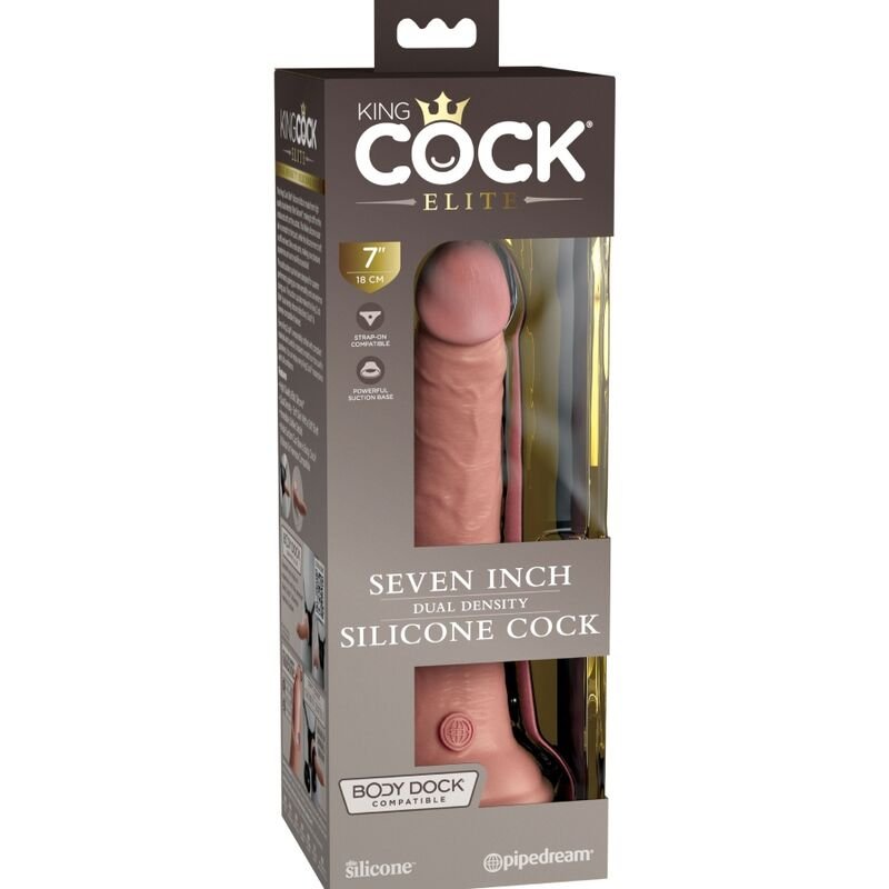 KING COCK - ELITE DILDO SILICONE REALISTA 17.8 CM - Image 3