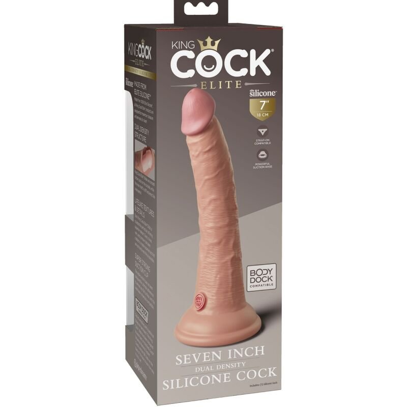 KING COCK - ELITE DILDO SILICONE REALISTA 17.8 CM - Image 5