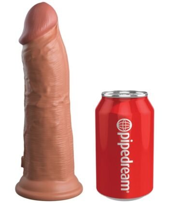KING COCK - ELITE DILDO DE SILICONE REALISTA 20.3 CM CARAMELO
