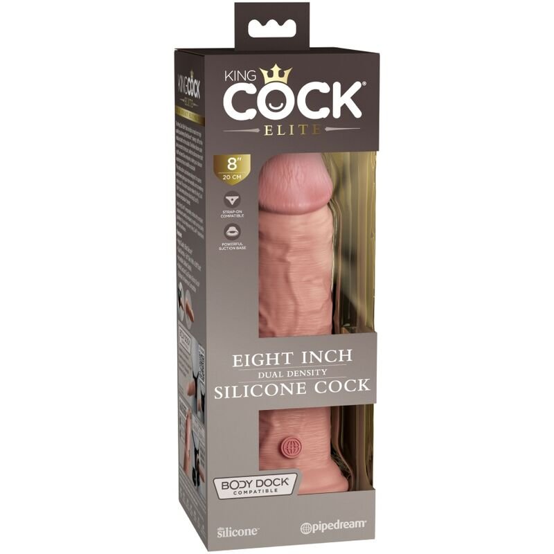 KING COCK - ELITE DILDO SILICONE REALISTA 20.3 CM - Imagem 3