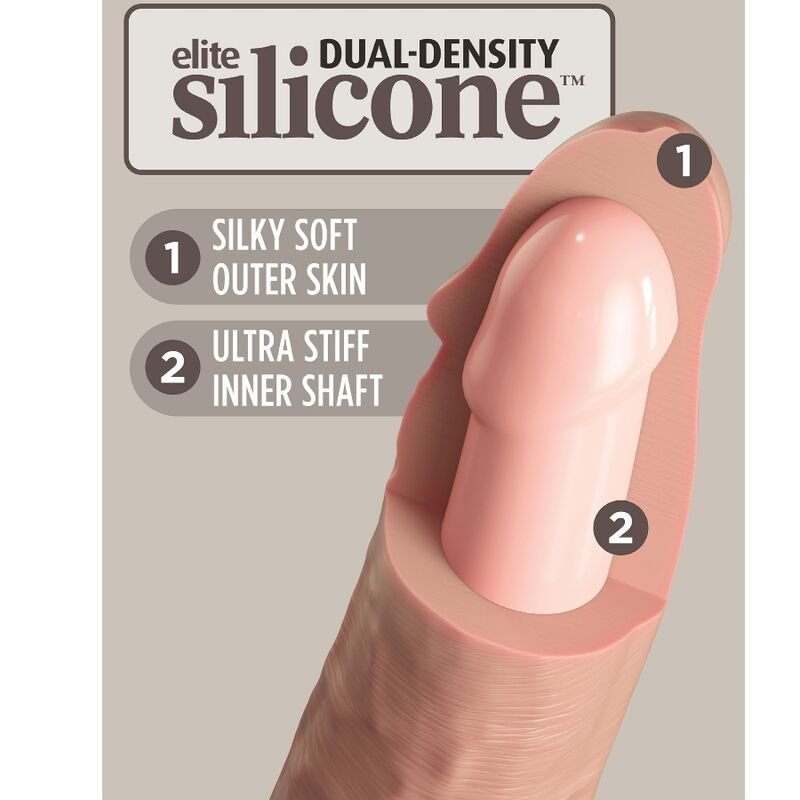 KING COCK - ELITE DILDO SILICONE REALISTA 23 CM - Image 3