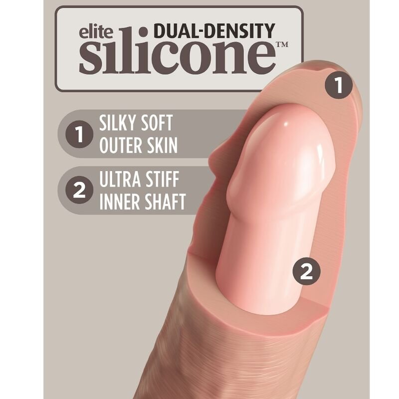 KING COCK - ELITE VIBRADOR REALÍSTICO E SILICONE 15.2 CM - Imagem 2