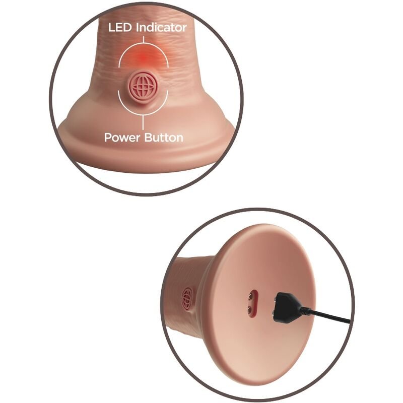 KING COCK - ELITE VIBRADOR REALÍSTICO E SILICONE 15.2 CM - Imagem 5