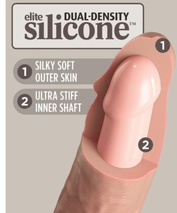 Alternative view of KING COCK - ELITE VIBRADOR DILDO REALÍSTICO E CONTROLE REMOTO DE SILICONE 17.8 CM