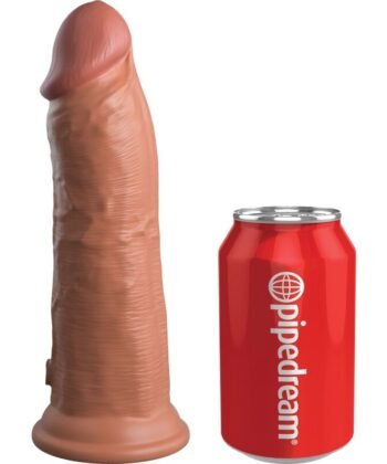 KING COCK - ELITE VIBRADOR REALÍSTICO E SILICONE 20.3 CM CARAMELO