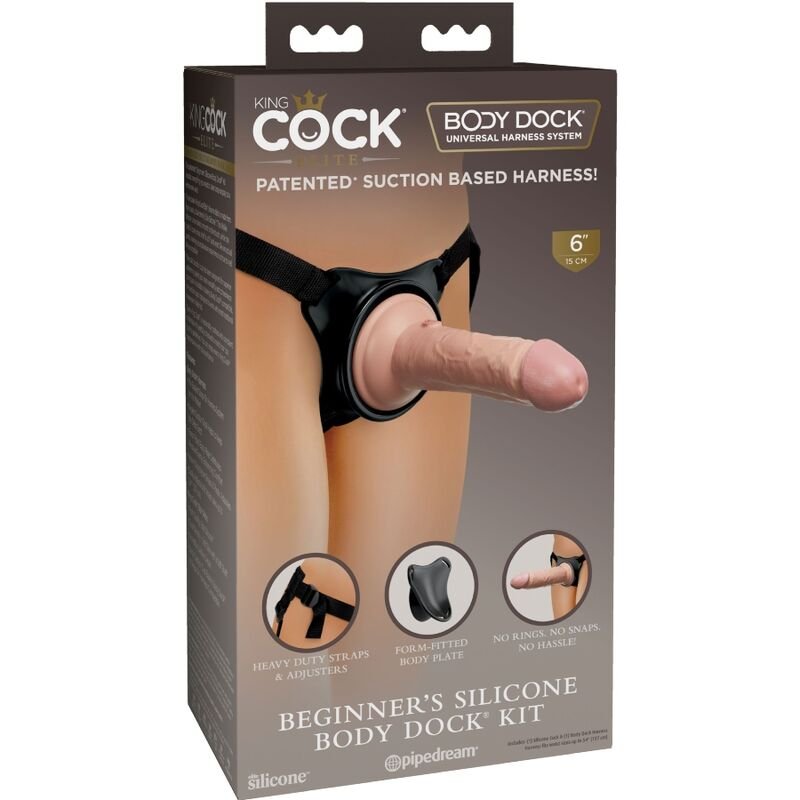 KING COCK - ELITE ARNÊS AJUSTVEL COM DILDO 15.2 CM PARA INICIANTES - Image 4
