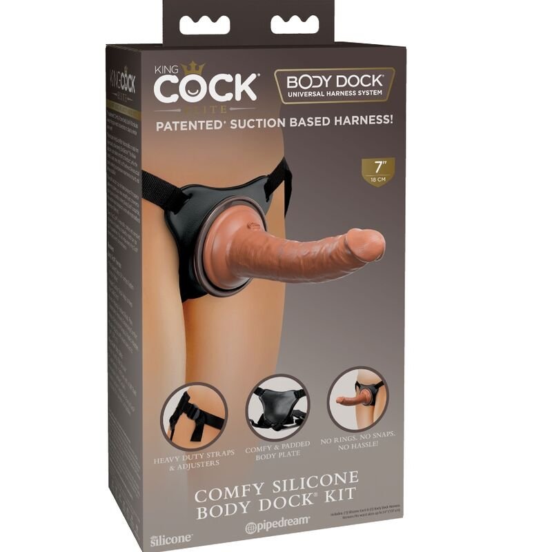 KING COCK - ELITE ARNÊS AJUSTVEL CONFORTVEL COM DILDO 17.8 CM - Image 3