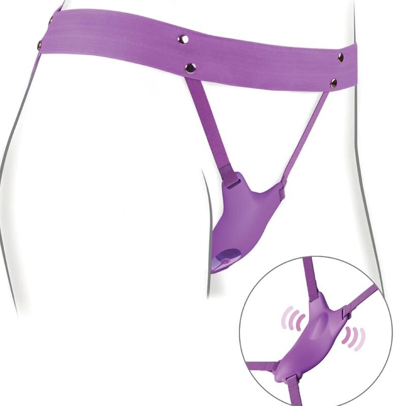 FANTASY FOR HER - ARNÊS DE BORBOLETA VIBRANTE, CONTROLE REMOTO RECARREGÁVEL E VIOLETA - Imagem 4