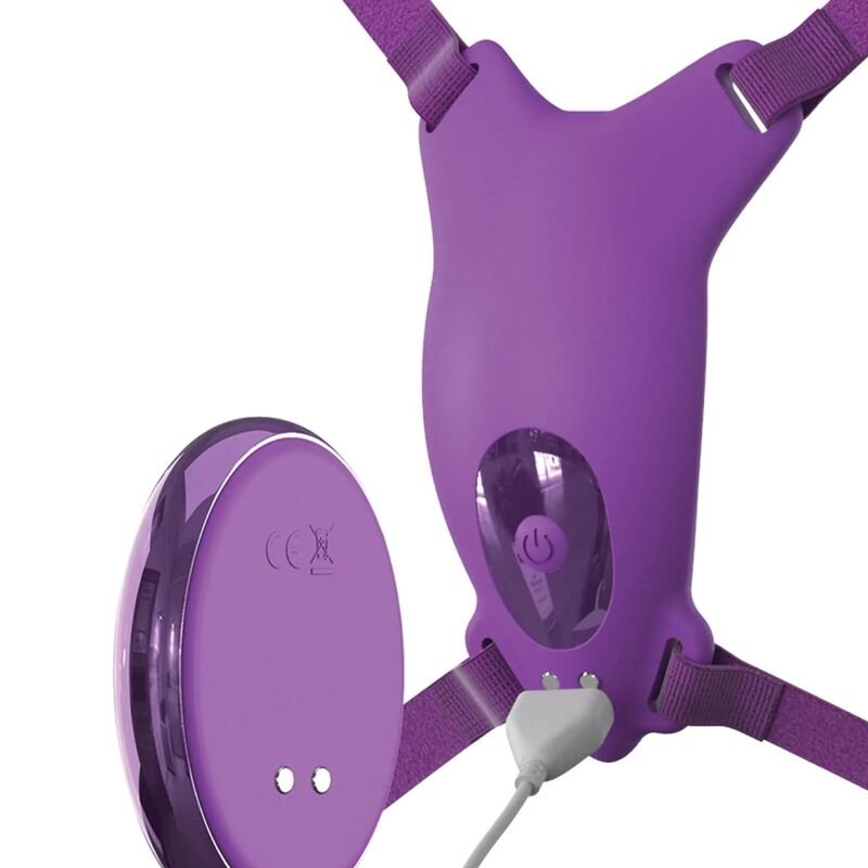 FANTASY FOR HER - ARNÊS DE BORBOLETA VIBRANTE, CONTROLE REMOTO RECARREGÁVEL E VIOLETA - Imagem 3
