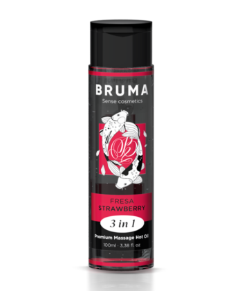 Visão alternativa de BRUMA - ÓLEO DE MASSAGEM PREMIUM EFEITO CALOR SABOR MORANGO 3 EM 1 - 100 ML