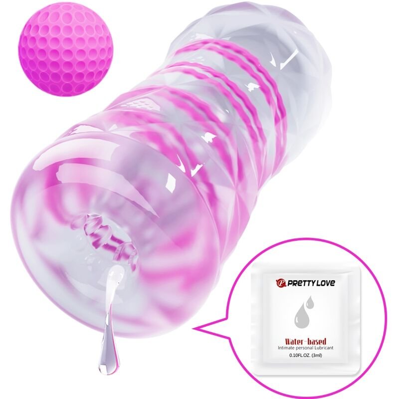 PRETTY LOVE - MASTURBADOR MASCULINO FANTASY COM ESPIRAL INTERNA E BOLAS TRANSPARENTES - Image 2