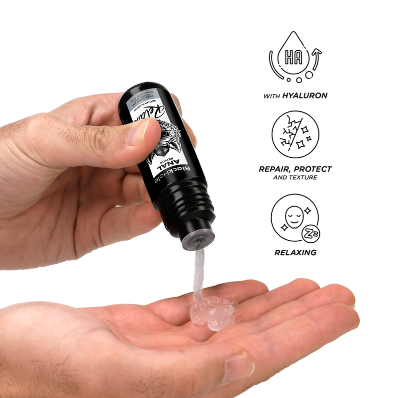 BLACK HOLE - REPARO ANAL RELAXANTE À BASE DE ÁGUA COM HIALURON 30 ML - Imagem 3