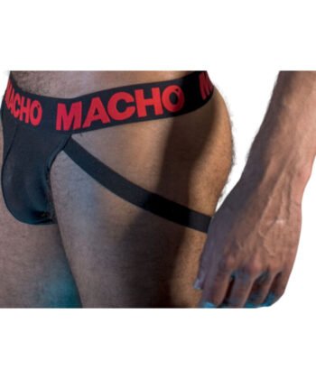 Visão alternativa de MACHO - MX26X2 JOCK PRETO/VERMELHO