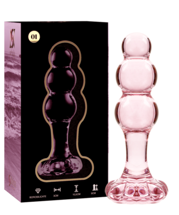 Alternative view of NEBULA SERIES BY IBIZA - MODELO 1 PLUG CRISTAL TRANSPARENTE 10.5 CM -O- 3 CM