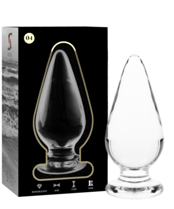 Alternative view of NEBULA SERIES BY IBIZA - MODELO 4 PLUG ANAL VIDRO BOROSILICADO 11 X 5 CM ROSA