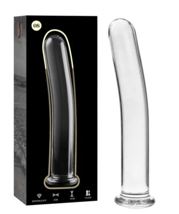 Alternative view of NEBULA SERIES BY IBIZA - MODELO 8 DILDO VIDRO BOROSILICADO 14,5 X 2 CM ROSA