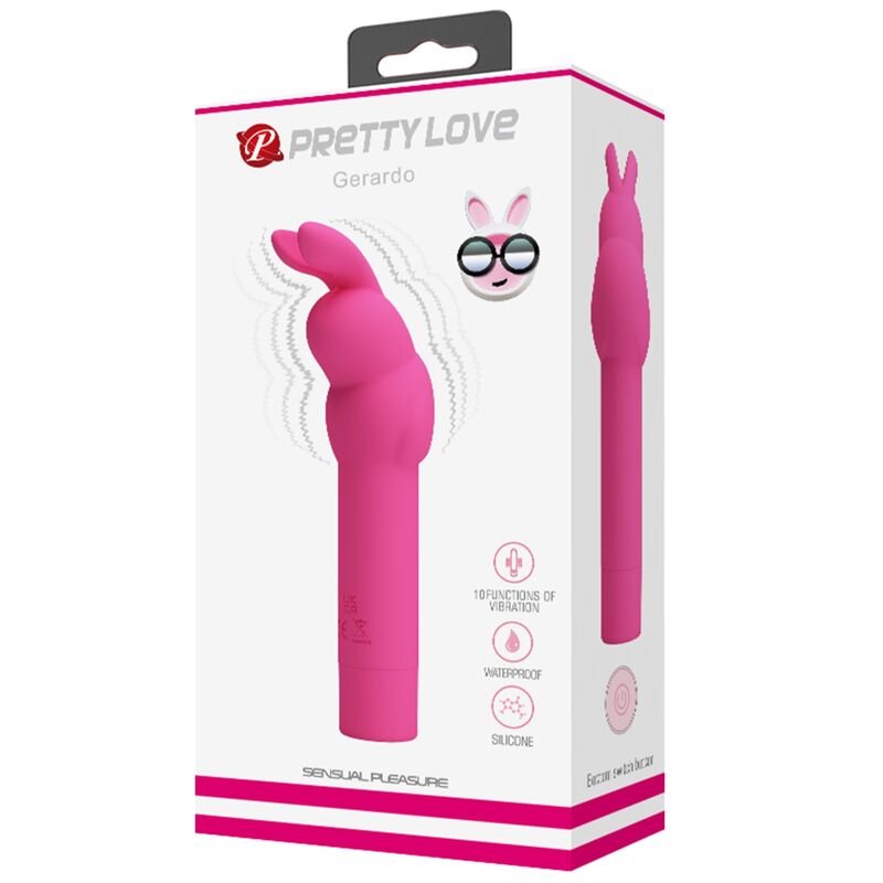 PRETTY LOVE - VIBRADOR DE SILICONE GERARDO FUSCHIA RABBIT - Image 5