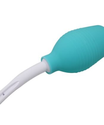 MR PLAY - CHUVEIRO DE BORRACHA ANAL PEAR AZUL - Imagem 3