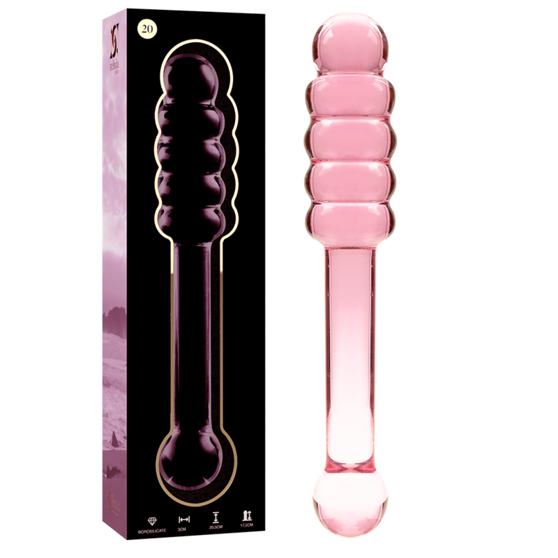 NEBULA SERIES BY IBIZA - MODELO 20 DILDO VIDRO BOROSILICADO 20,5 X 3 CM ROSA - Image 2
