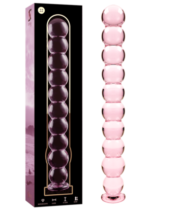 Alternative view of NEBULA SERIES BY IBIZA - MODELO 22 DILDO VIDRO BOROSILICADO 21,5 X 2,5 CM ROSA