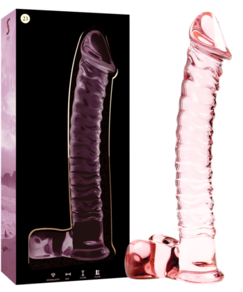 Alternative view of NEBULA SERIES BY IBIZA - MODELO 23 DILDO VIDRO BOROSILICADO 21,5 X 4 CM ROSA