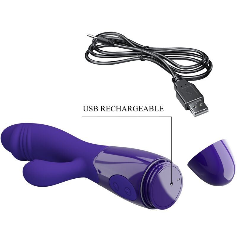 PRETTY LOVE - VIBRADOR SNAPPY YOUTH E ESTIMULADOR DE PONTO G VIOLETA - Imagem 5