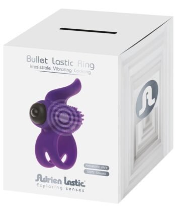 ADRIEN LASTIC - ANEL VIBRADOR VIOLETA BULLET LASTIC VIOLETA - Imagem 3