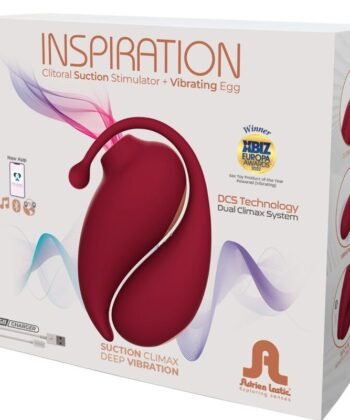 Visão alternativa de ADRIEN LASTIC - SUCKER DE CLITÓRIS DE INSPIRAÇÃO + OVO VIBRATÓRIO VERMELHO - APLICATIVO GRATUITO