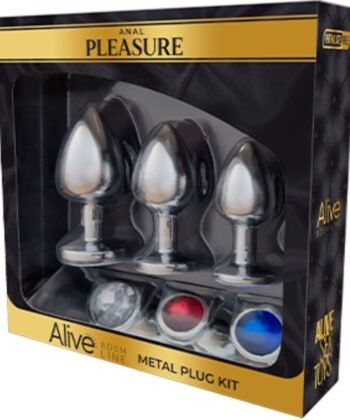 Alternative view of ALIVE - KIT PRAZER ANAL 3 PLUG METAL