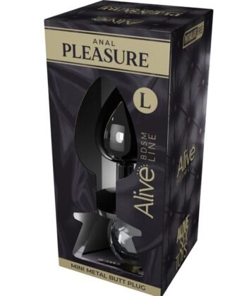 Alternative view of ALIVE - MINI PLUG PRAZER ANAL METAL PRETO TAMANHO L