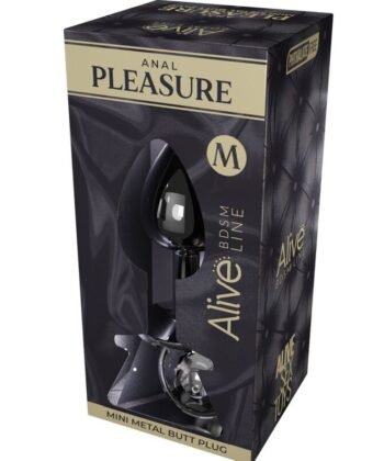 Alternative view of ALIVE - MINI PLUG PRAZER ANAL METAL PRETO TAMANHO M