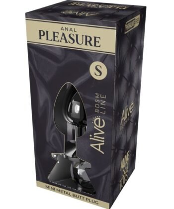Alternative view of ALIVE - MINI PLUG PRAZER ANAL METAL PRETO TAMANHO S