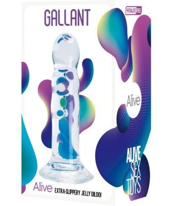 Visão alternativa de ALIVE - PÊNIS REALISTA GALANTE TRANSPARENTE 14 CM