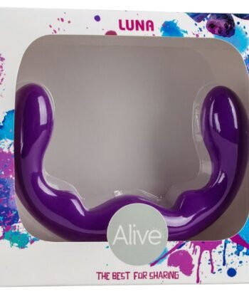 Alternative view of ALIVE - LUNA DILDO DUPLA PENETRAÇÃO VIOLETA SILICONE 25 CM